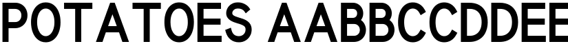 Potatoes font