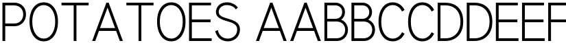 Potatoes font