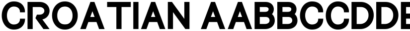 Croatian font