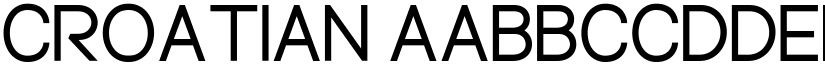 Croatian font