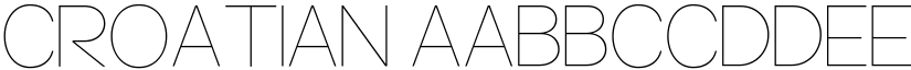 Croatian font