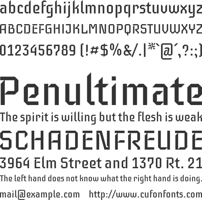 Iceberg font preview