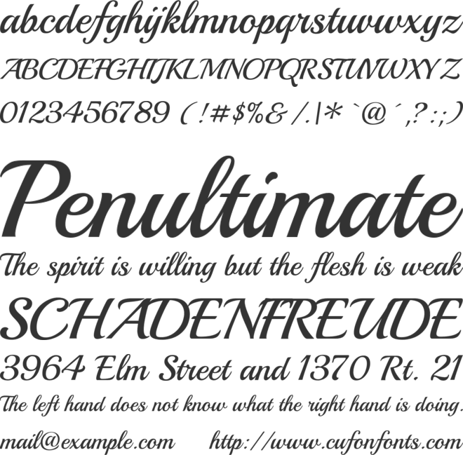 Playball font preview