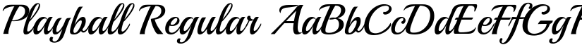 Playball Regular font