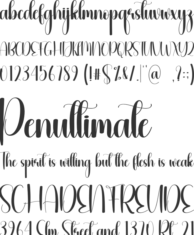 Snowhat font preview