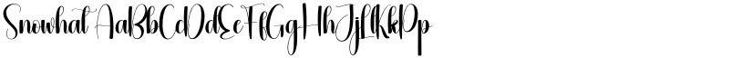 Snowhat font