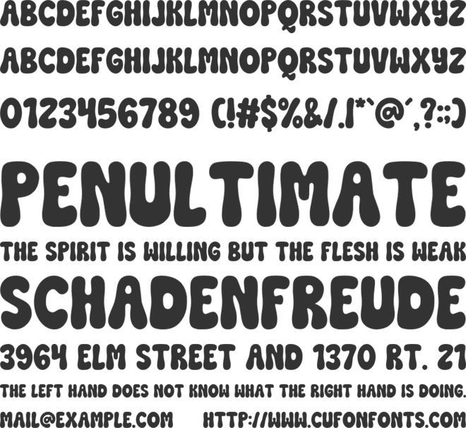 Greeting Festive font preview