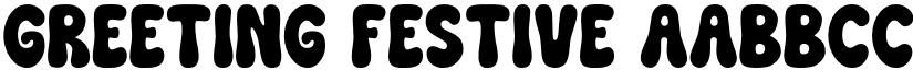 Greeting Festive font
