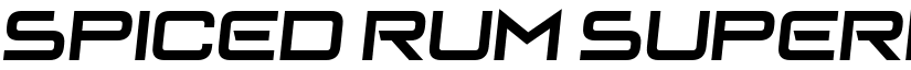 Spiced Rum Supernova font