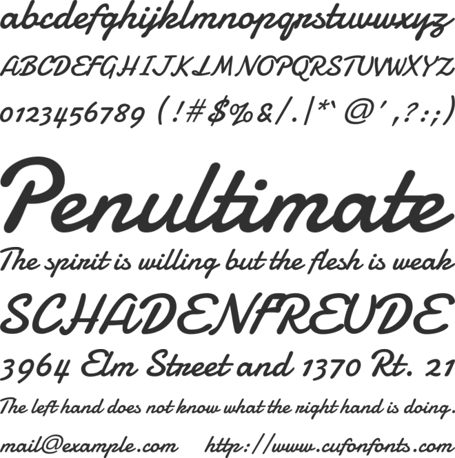 Damion font preview