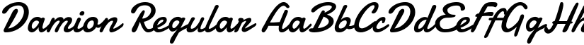 Damion Regular font