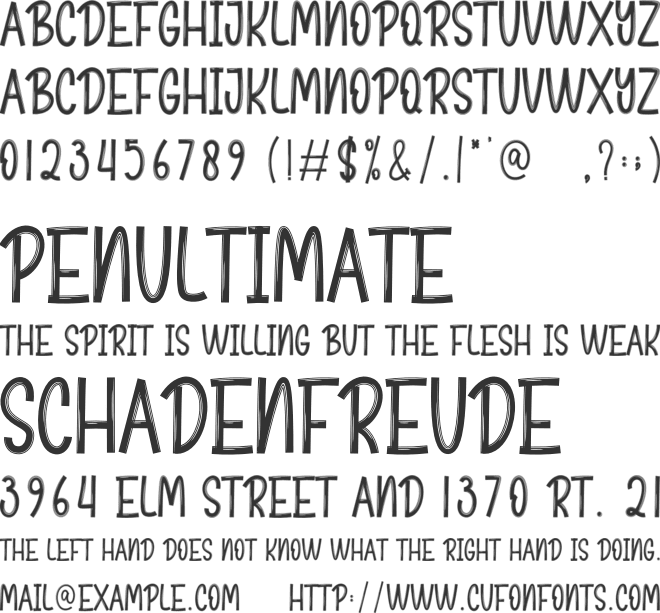 Mystery font preview