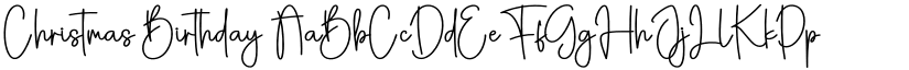 Christmas Birthday font