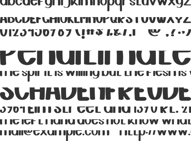 Milky Baby font preview