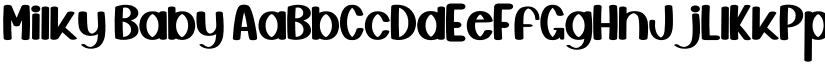 Milky Baby font