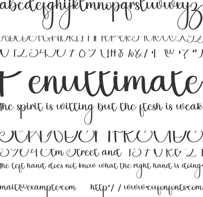 Saturday Hunting font preview