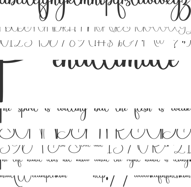 Christmas Handmade font preview