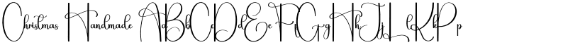 Christmas Handmade font