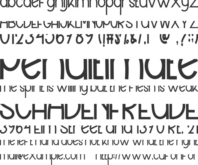 Minimalist Alphabet font preview