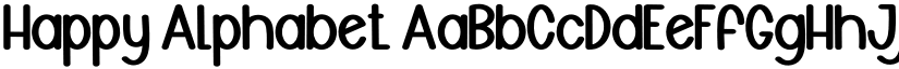 Happy Alphabet font