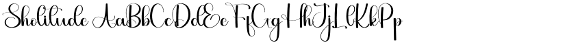 Sholitude font