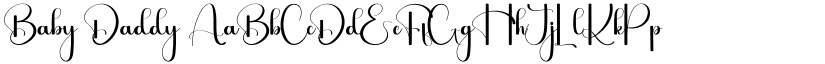 Baby Daddy font