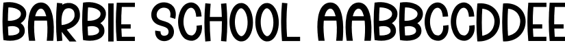 Barbie School font