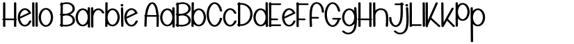 Hello Barbie font