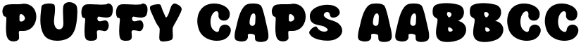 Puffy Caps font