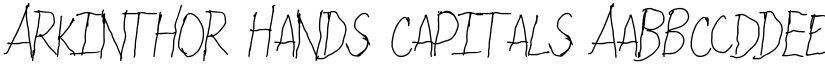 Arkinthor Hands Capitals font