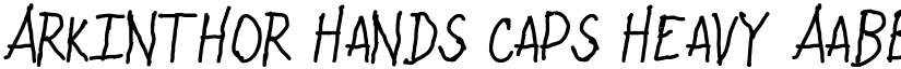 Arkinthor Hands Caps Heavy font