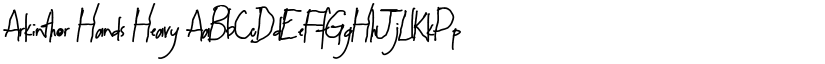 Arkinthor Hands Heavy font