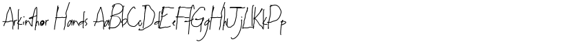 Arkinthor Hands font