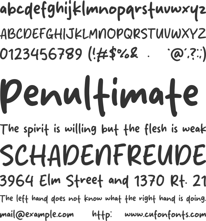 Honey Monly font preview