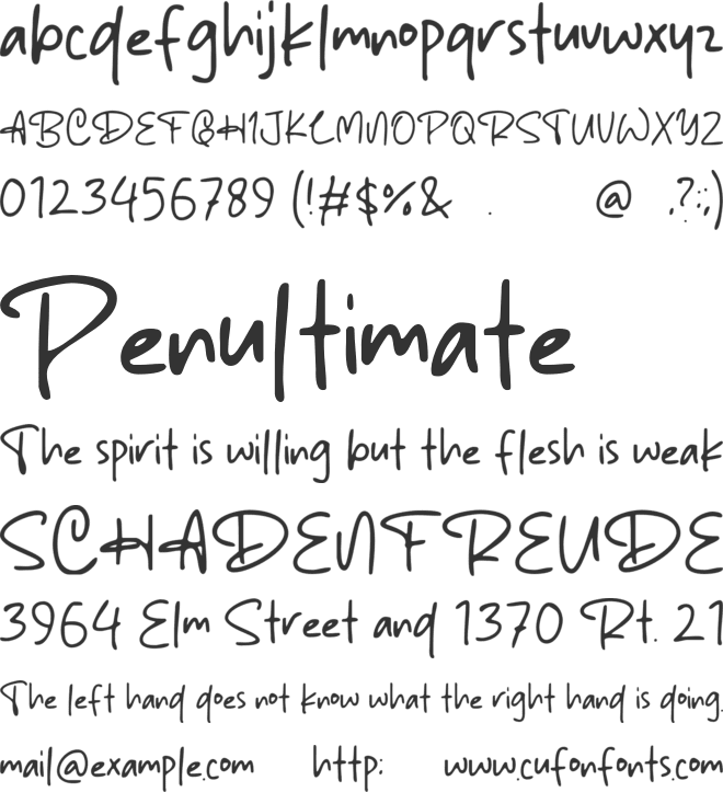 Inktopia font preview