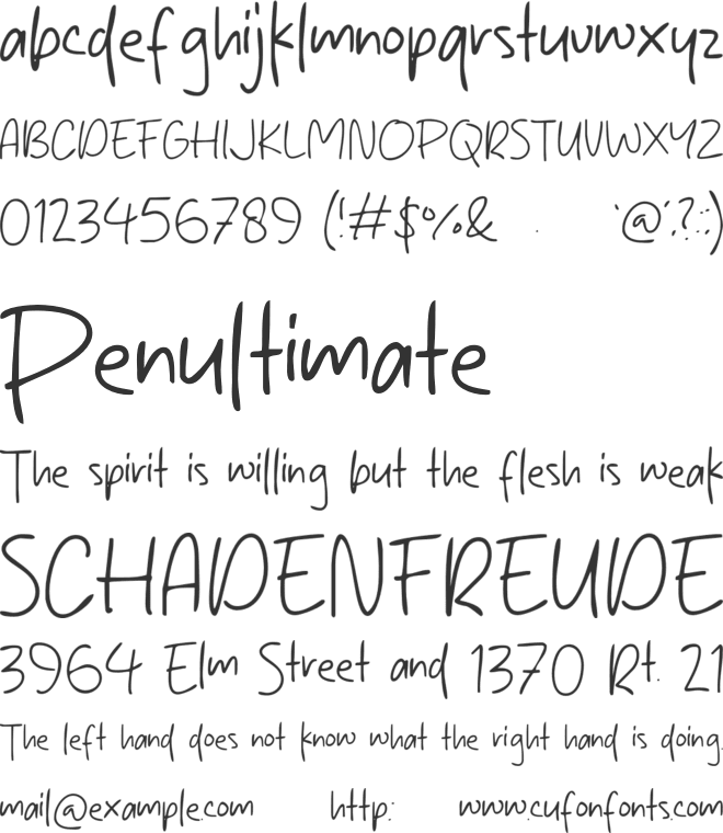 Tuesday Lovely font preview