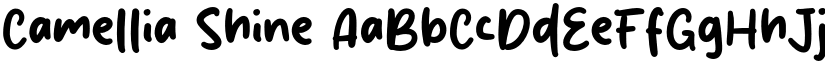 Camellia Shine font