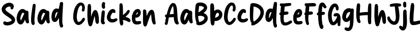 Salad Chicken font
