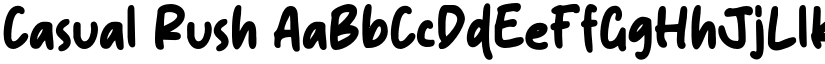 Casual Rush font