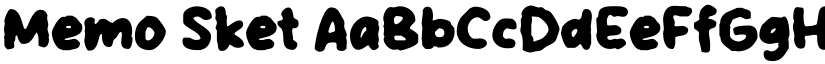 Memo Sket font