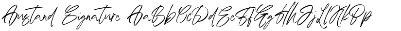 Austand Signature font