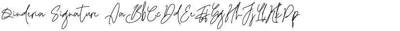 Qinderia Signature font