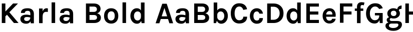 Karla Bold font