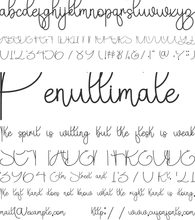 Spooky Vintage font preview