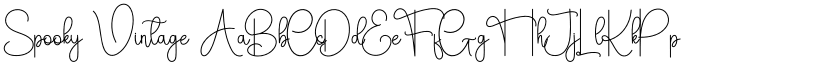 Spooky Vintage font