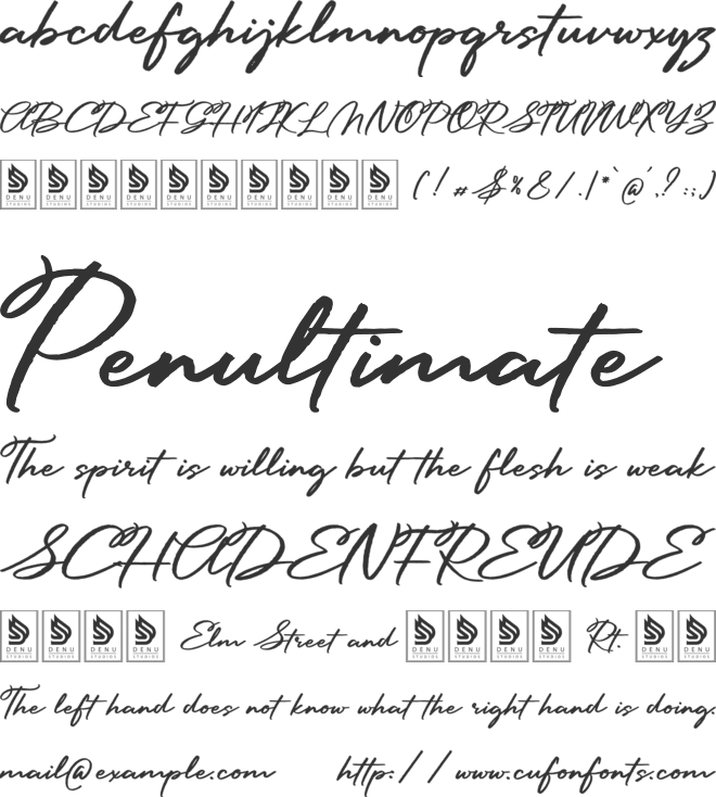 Larickson Fracture font preview