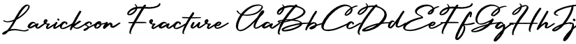 Larickson Fracture font