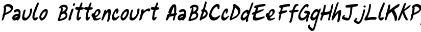 Paulo Bittencourt font
