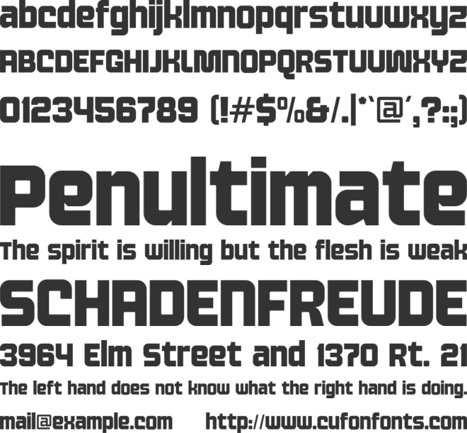 Maxel Free Personal Use font preview