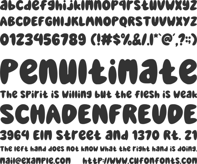 Super Dream font preview